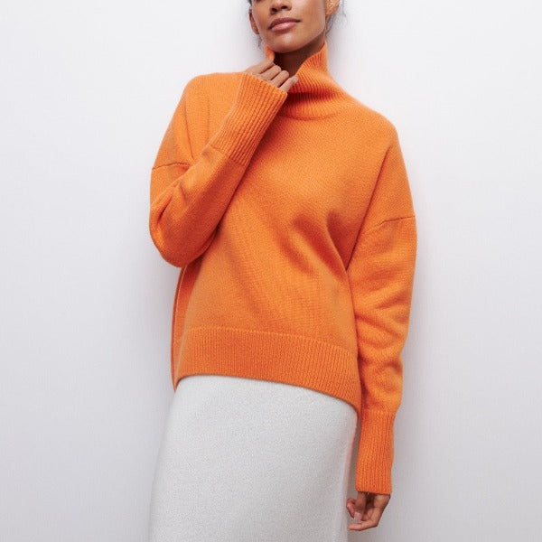 Katrielle - comfortable sweater with a high neck