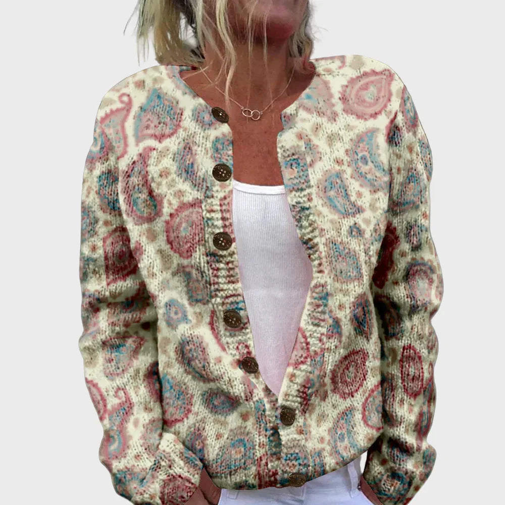 Elegant Knitted Vest with Pattern