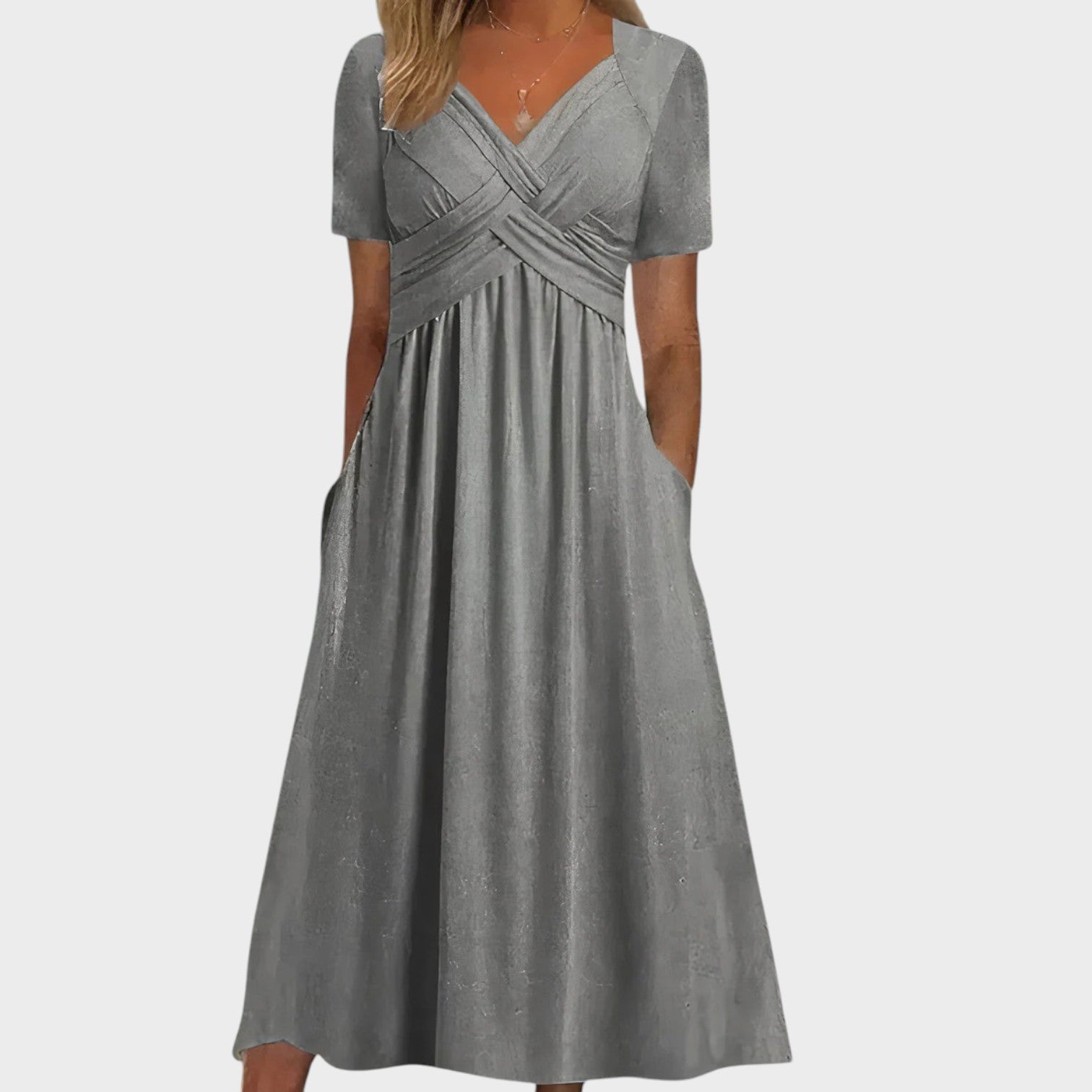 Teresa - Comfortable Dress with V-Neck