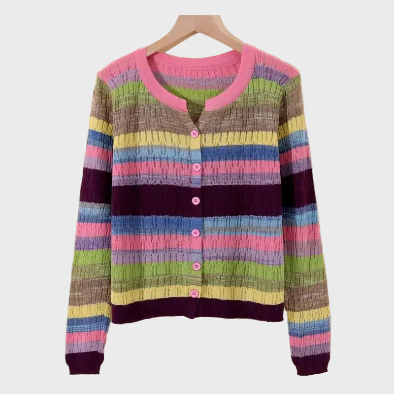 Sweater with Retro-Inspired Clothing Pattern