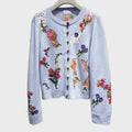 Stylish Sweater with Flowers