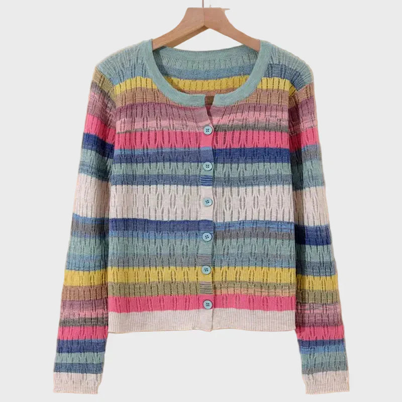 Sweater with Retro-Inspired Clothing Pattern