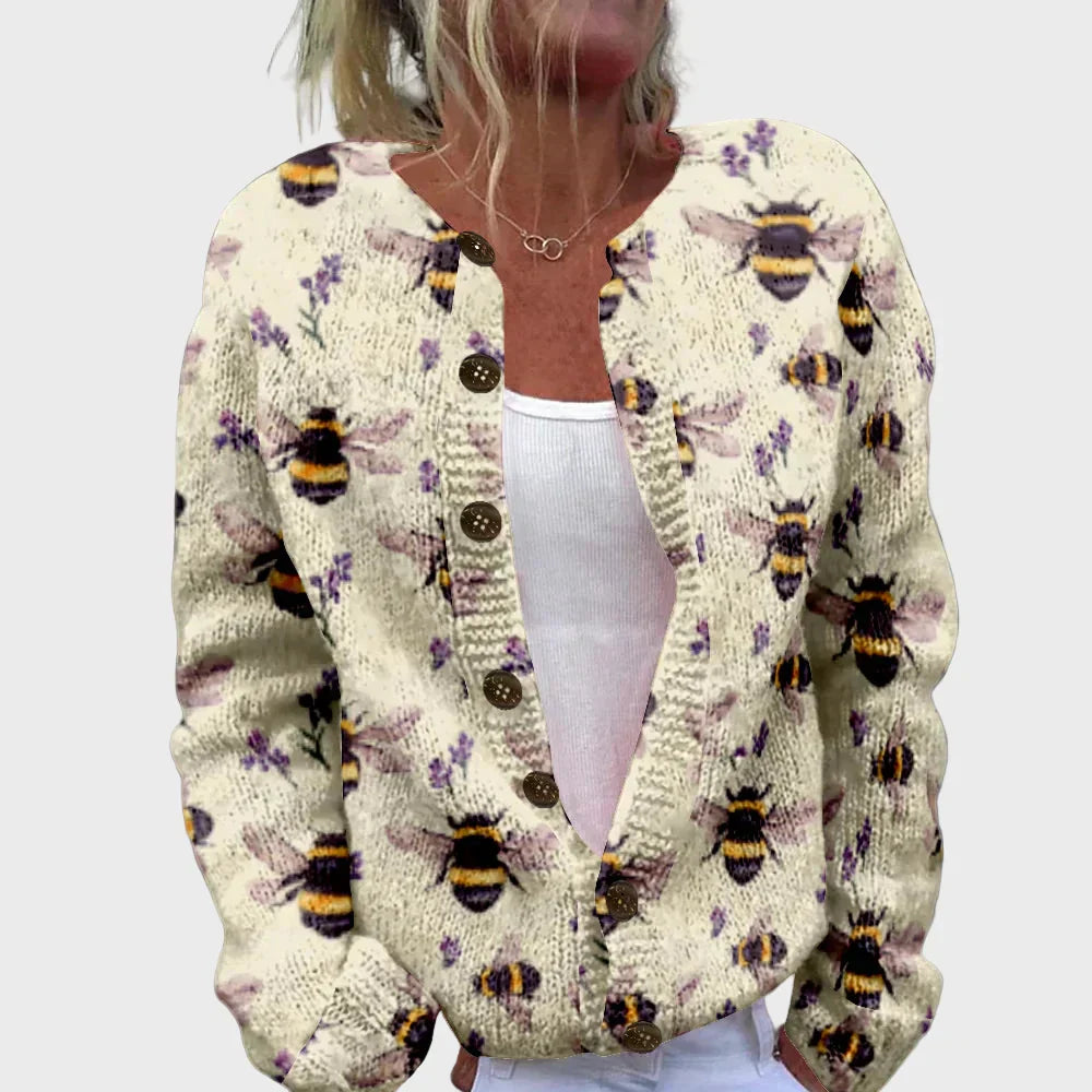 Elegant Knit Vest with Pattern