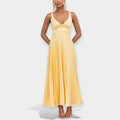 Maximal Dress in Yellow with Open Back