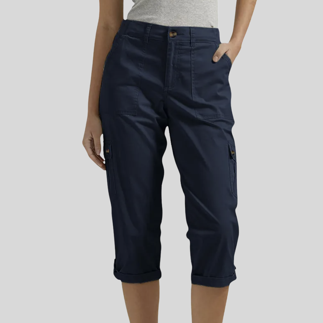 Casey - Relaxed Fit Cargo Capri Pants