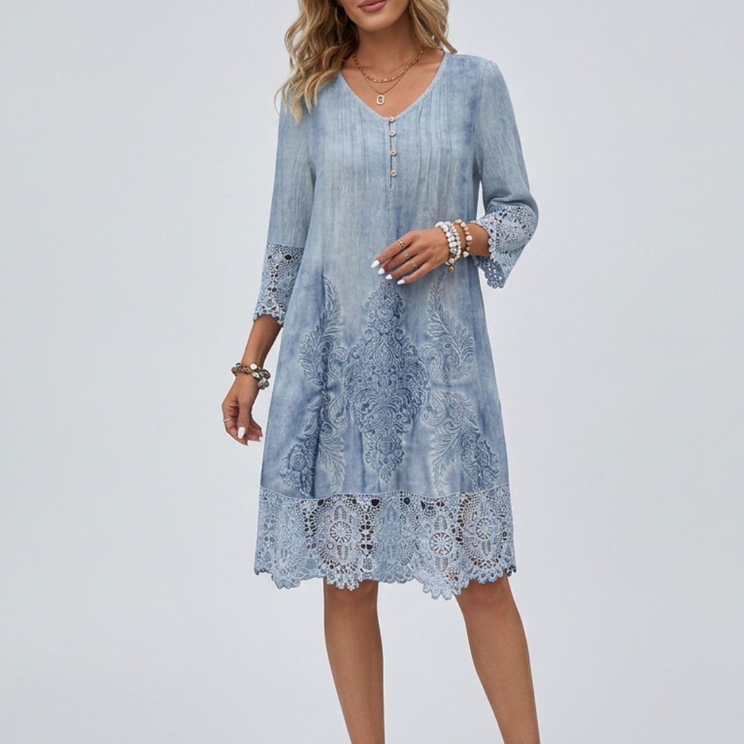 Lucia - Elegant Embroidered Dress