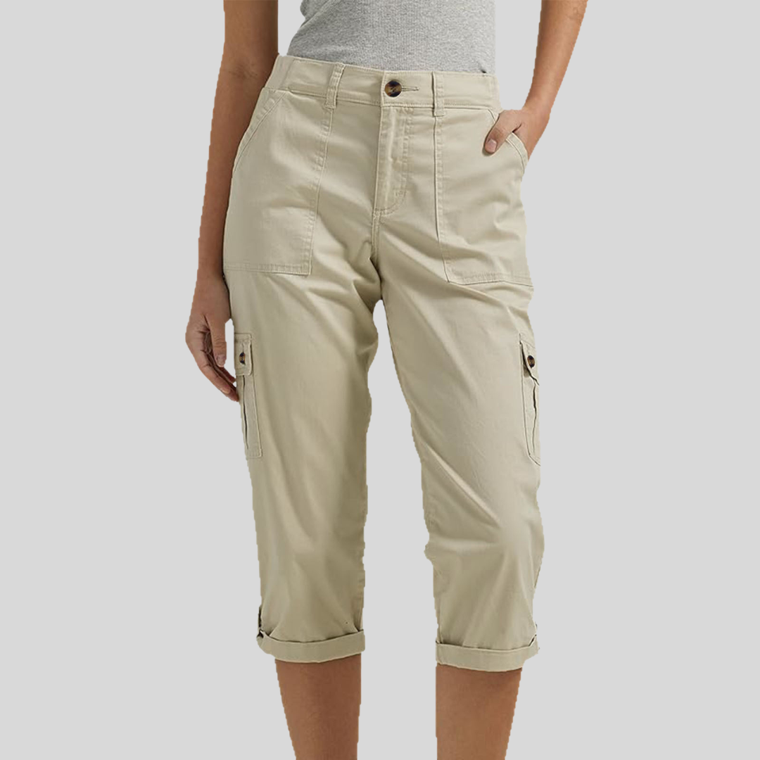 Casey - Relaxed Fit Cargo Capri Pants