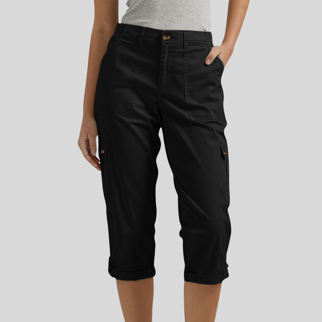 Casey - Relaxed Fit Cargo Capri Pants