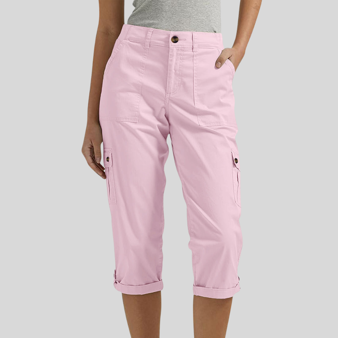 Casey - Relaxed Fit Cargo Capri Pants