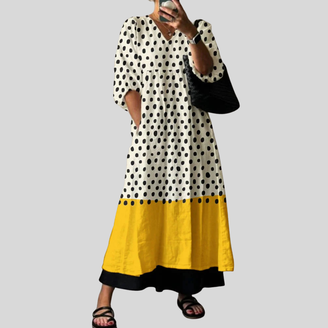 Elegant Printed Dress Anna