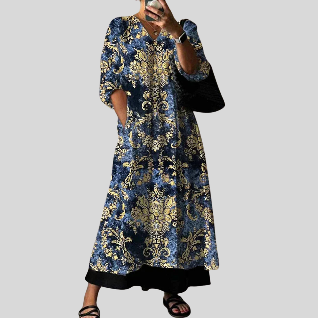 Elegant Printed Dress Sarah