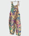 Retro jumpsuit with butterfly print – Comfort and style for every occasion