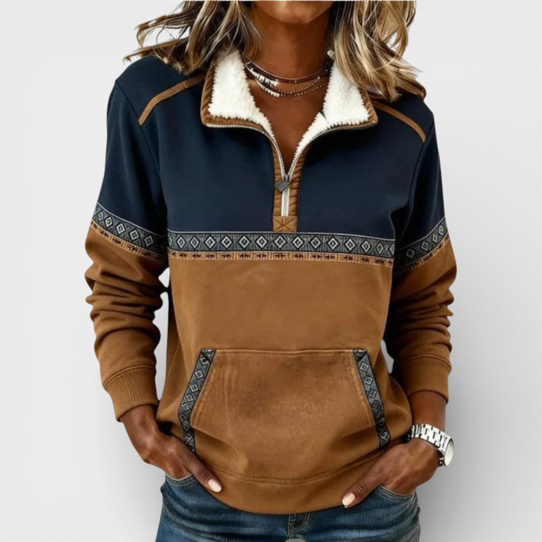 Rita™ | Soft Half-Zip Sweatshirt