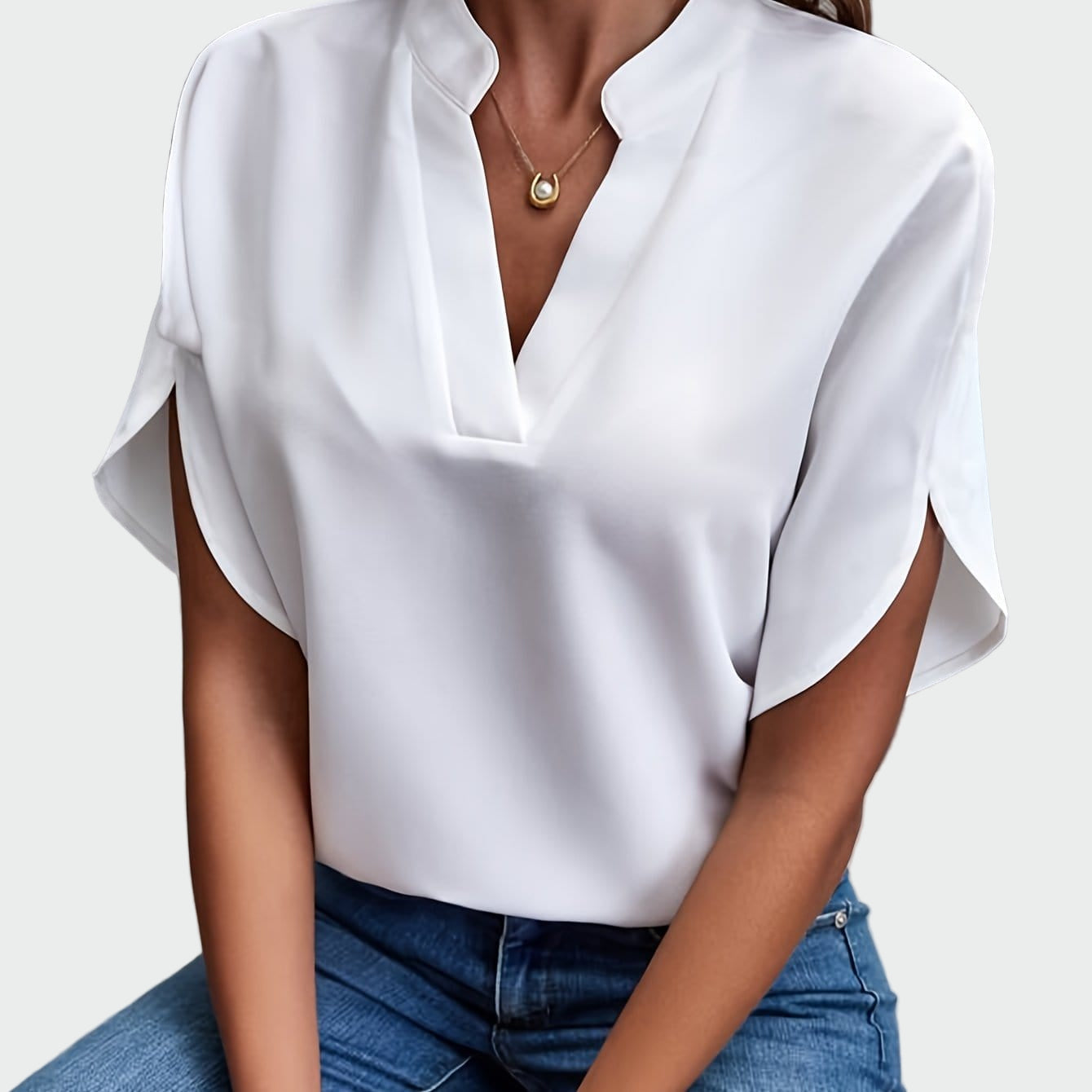 Shirt with Draped Design