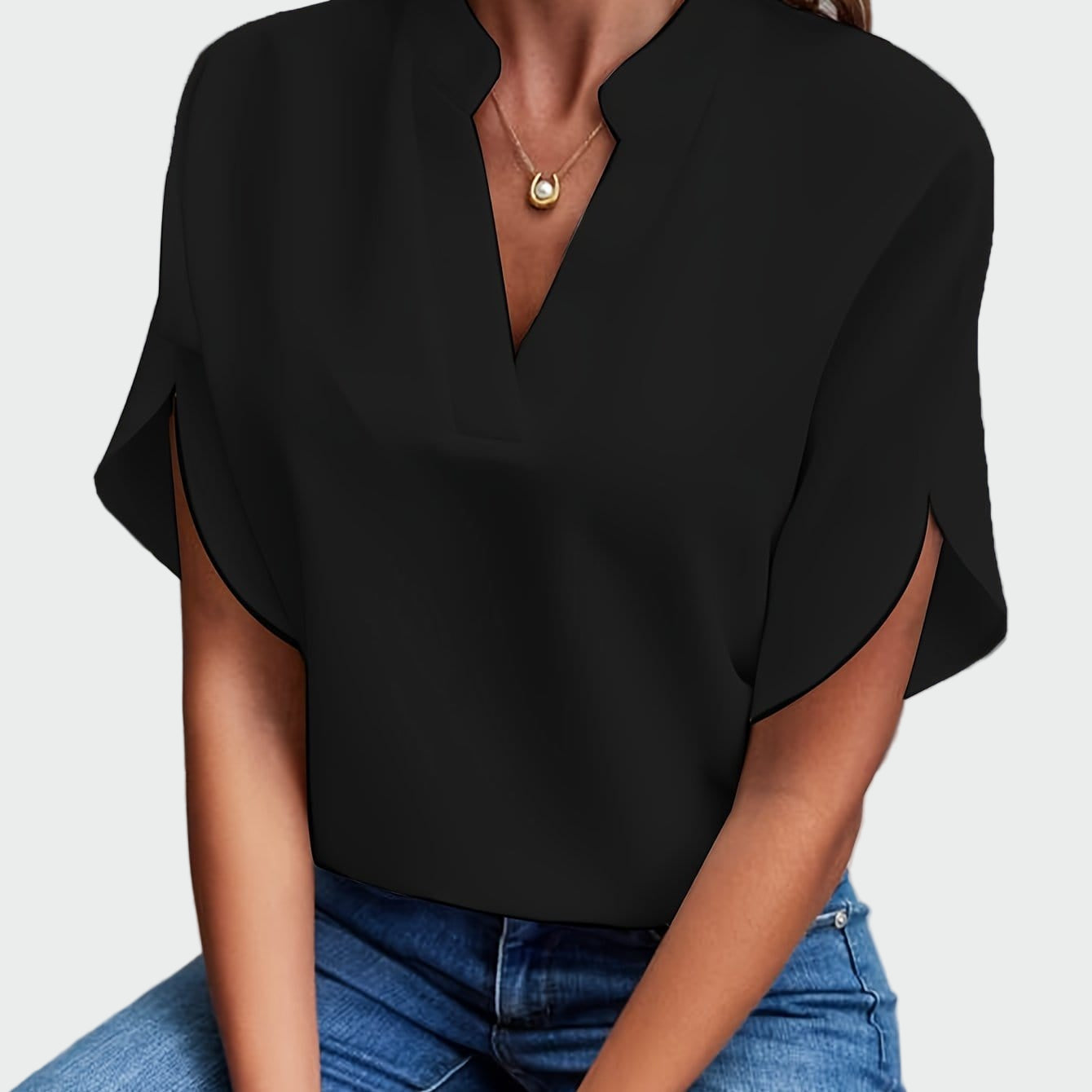 Shirt with Draped Design