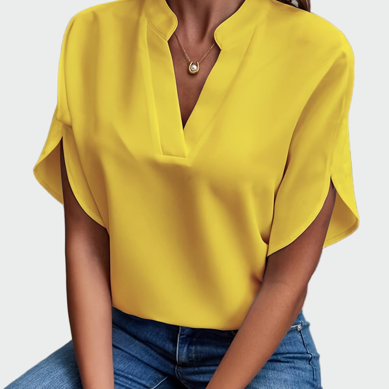 Shirt with Draped Design