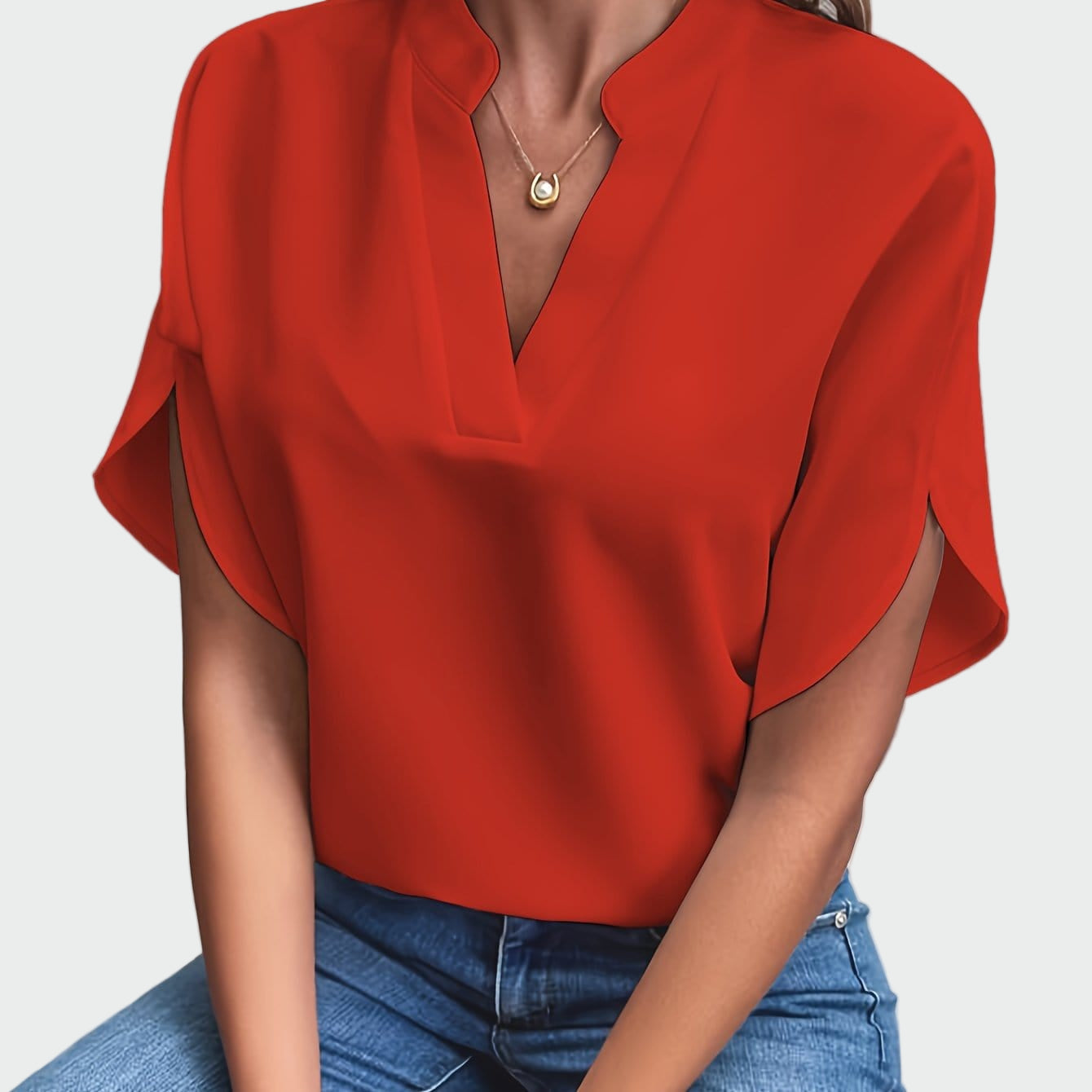 Shirt with Draped Design