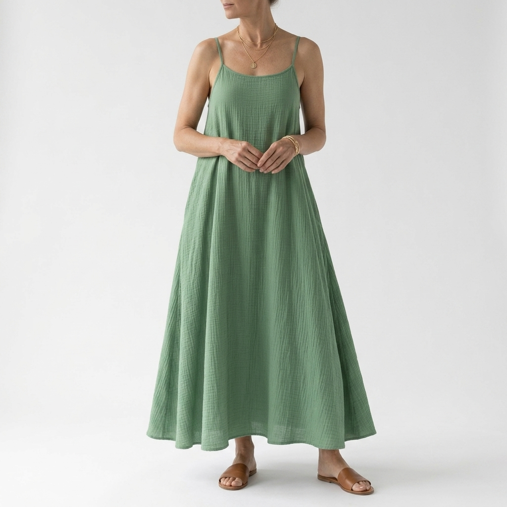 Backless Lace-Up Maxi Dress
