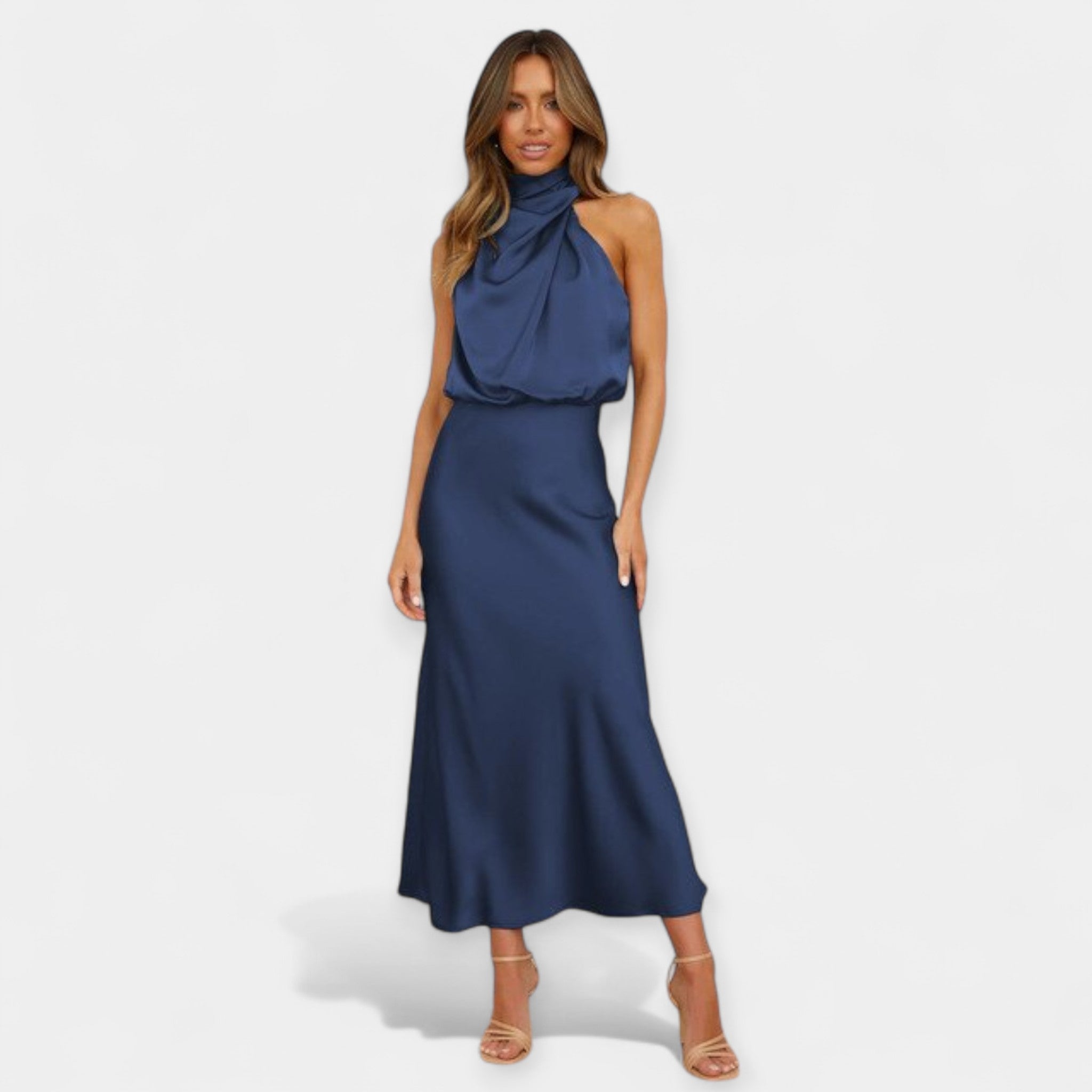 Maxi Dress with Open Shoulders
