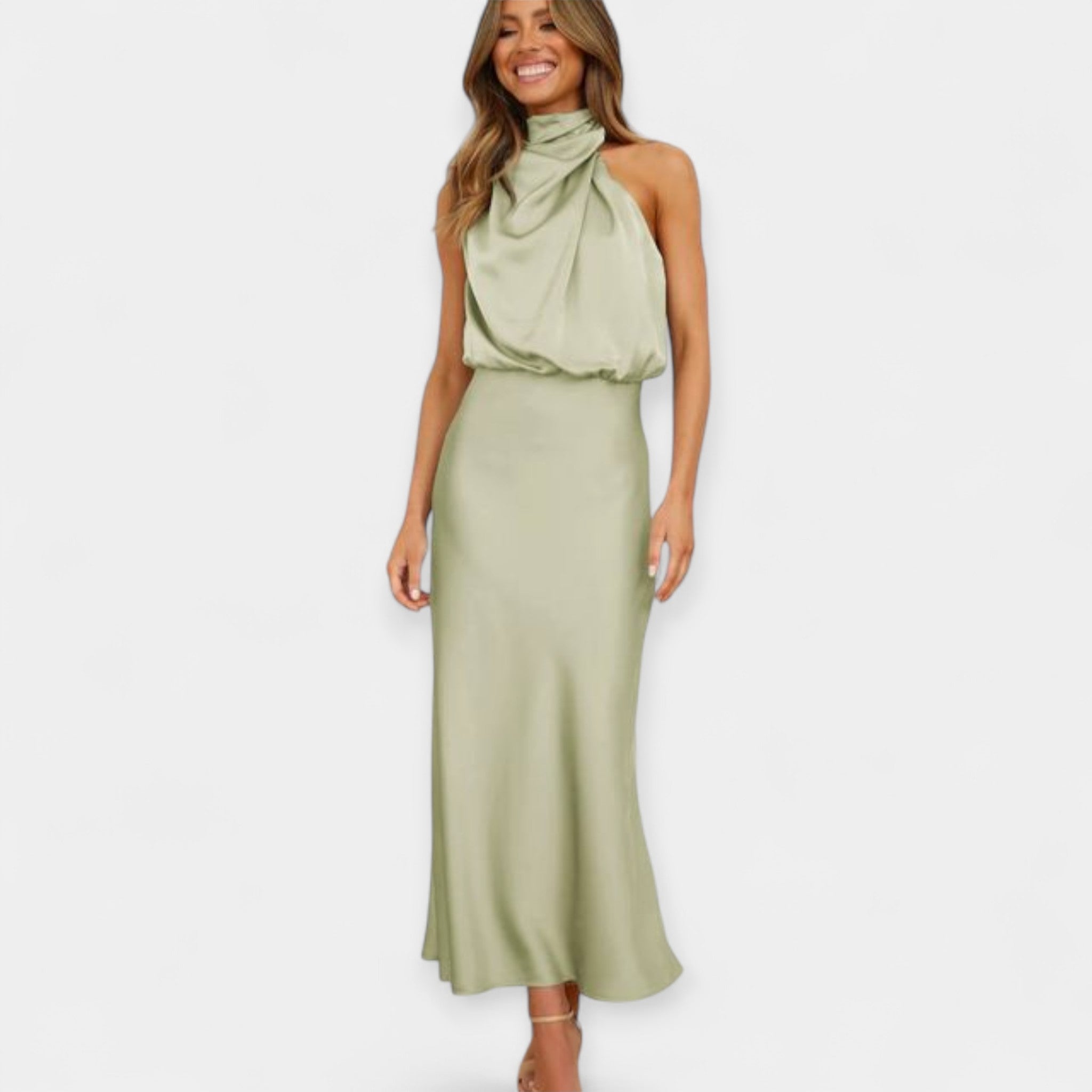Maxi Dress with Open Shoulders