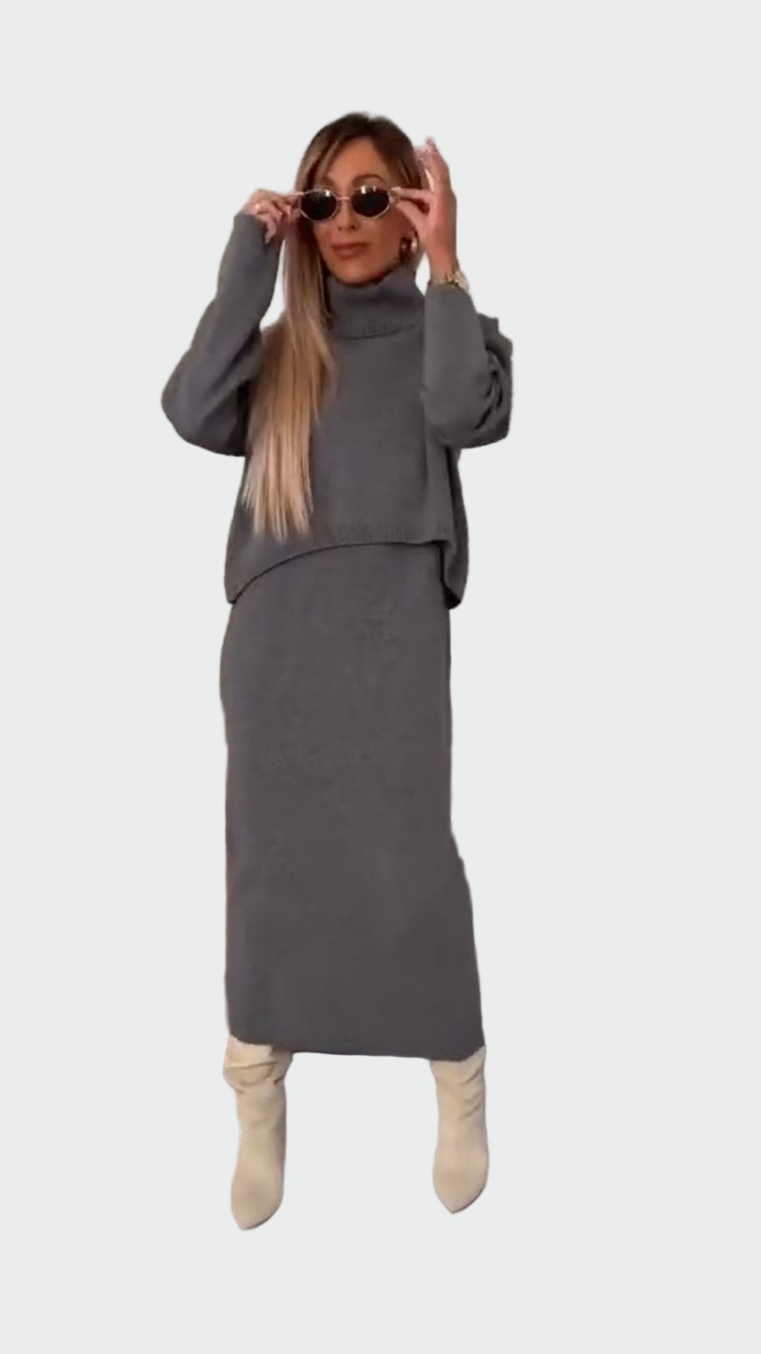 Dress and Sweater Set