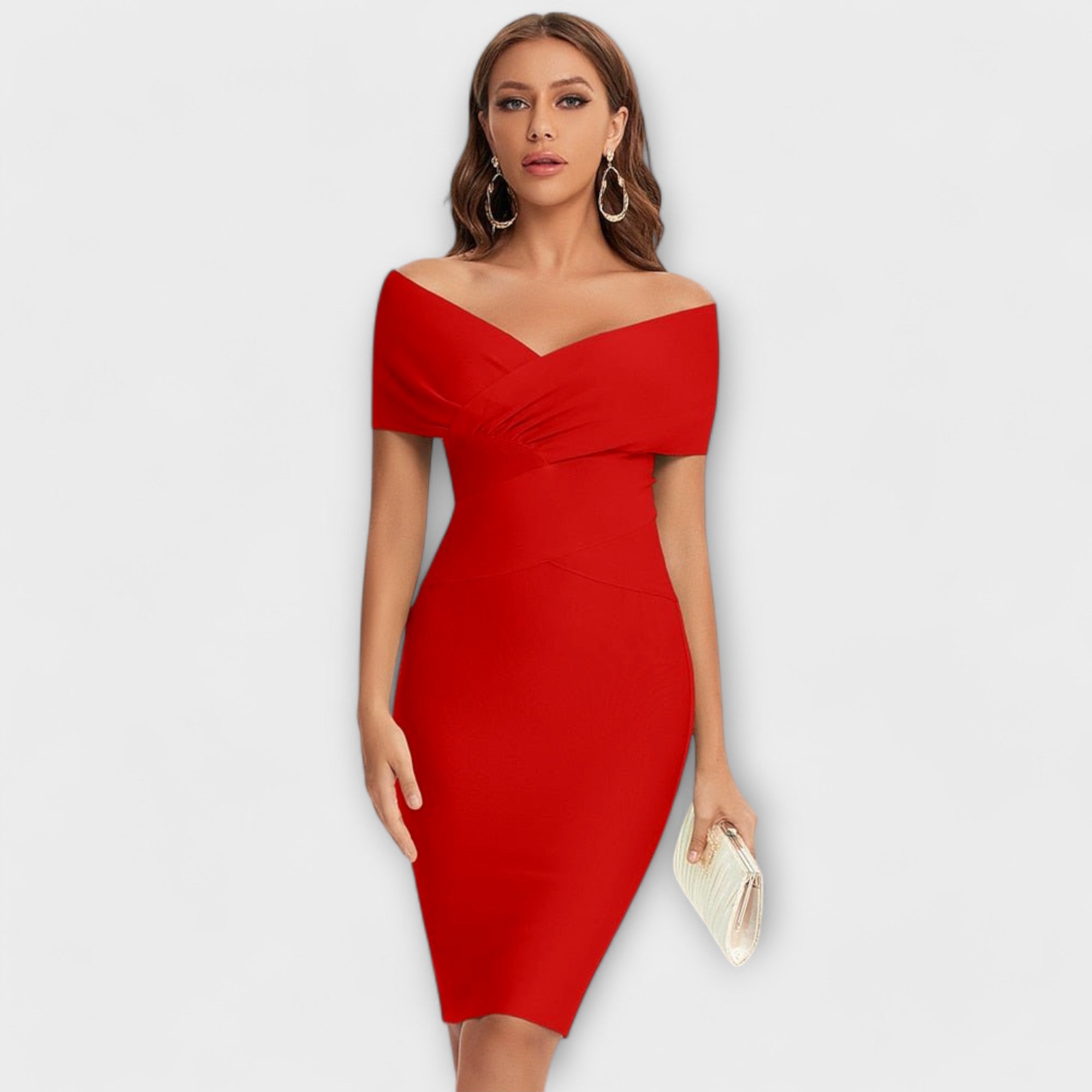 Ofélia - Elegant Dress with V-Shaped Neckline