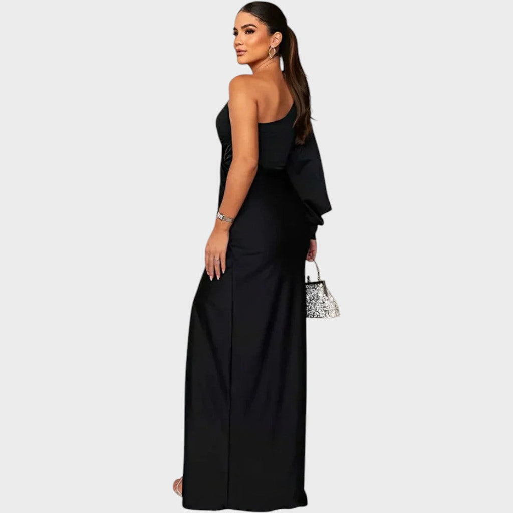 Rasa – Elegant Long Dress with One Shoulder