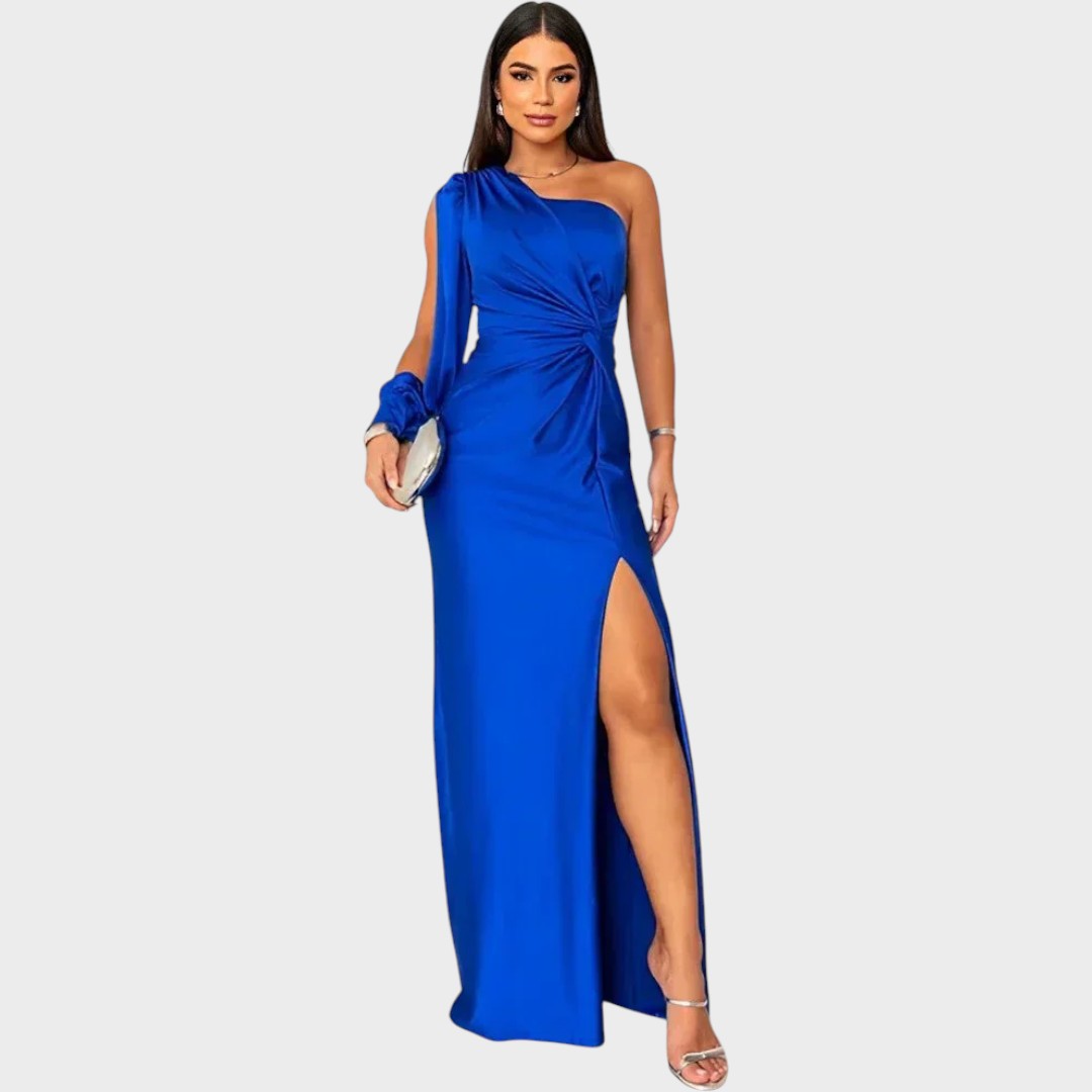 Rasa – Elegant Long Dress with One Shoulder