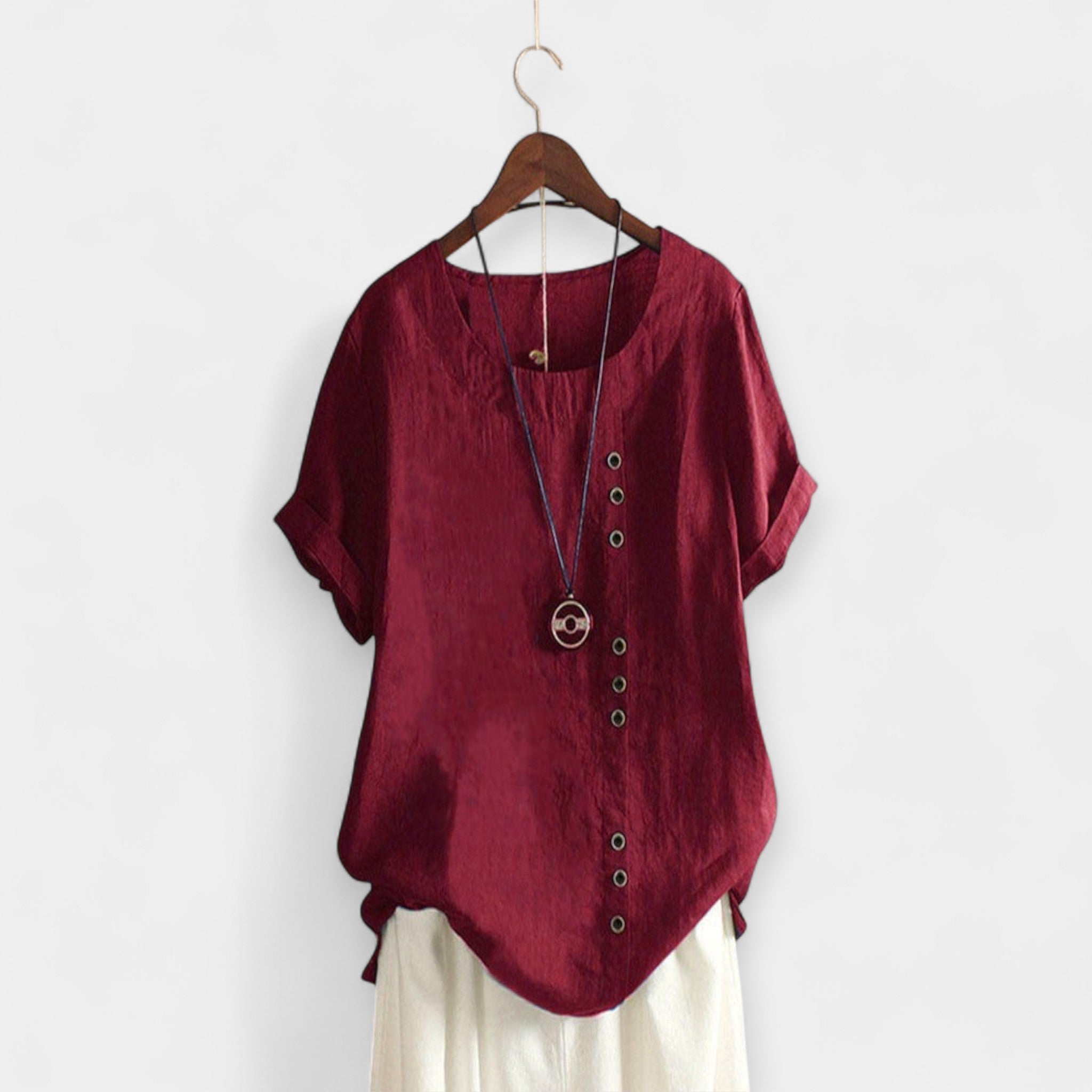 Short Sleeve Shirt with Buttons