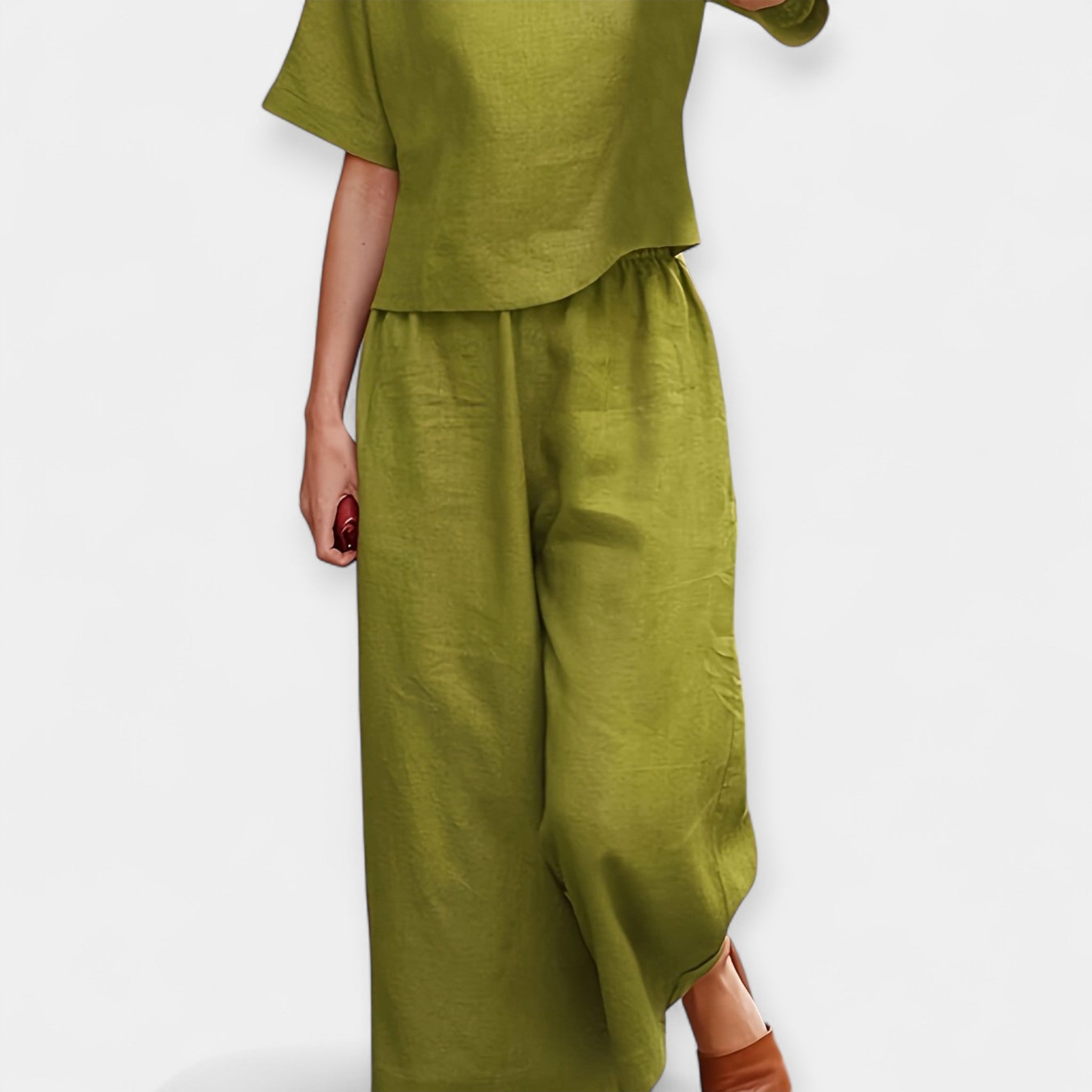 Lightweight Shorts Set with Short Sleeve Shirt