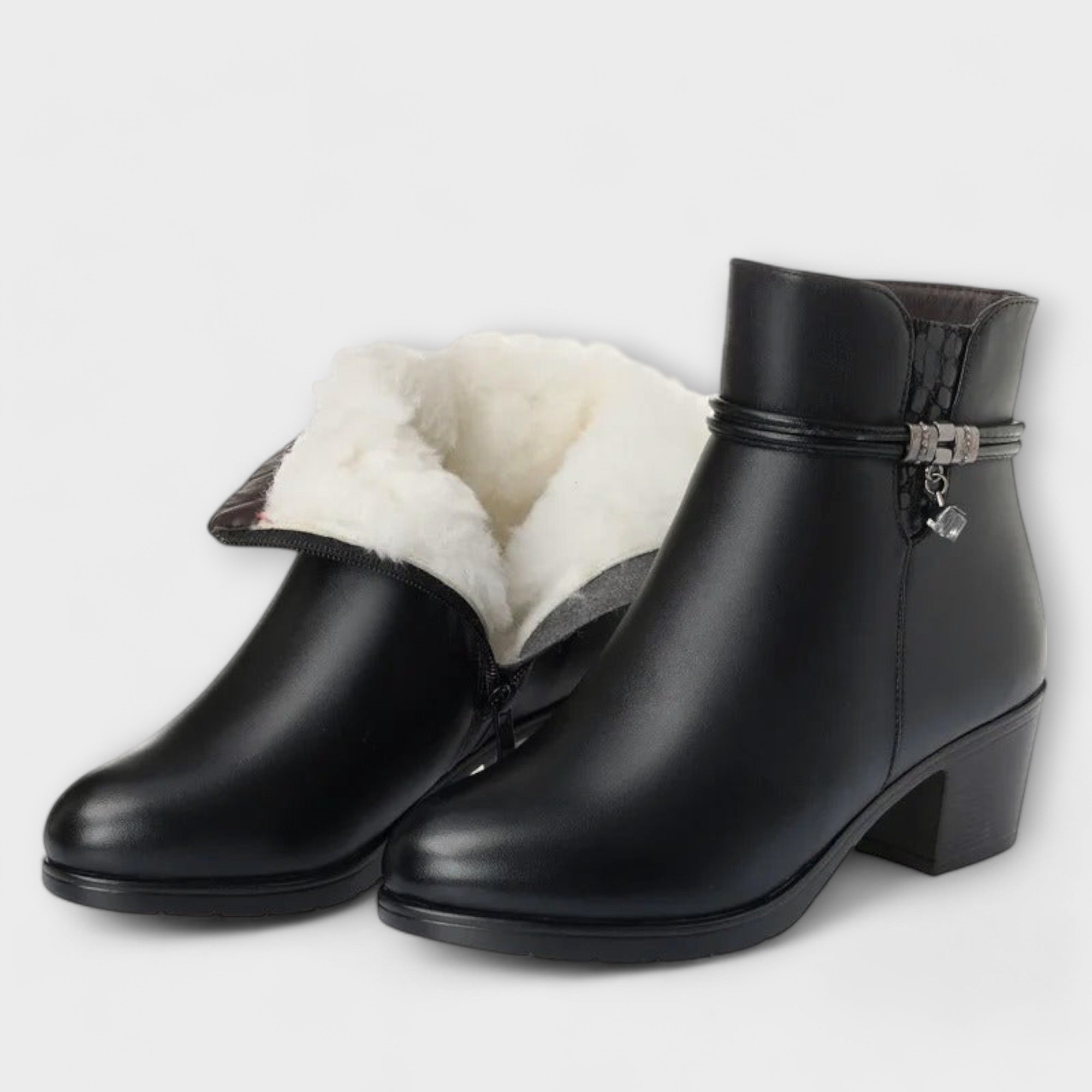 Rocío | Elegant and Comfortable Winter Ankle Boot with Zipper