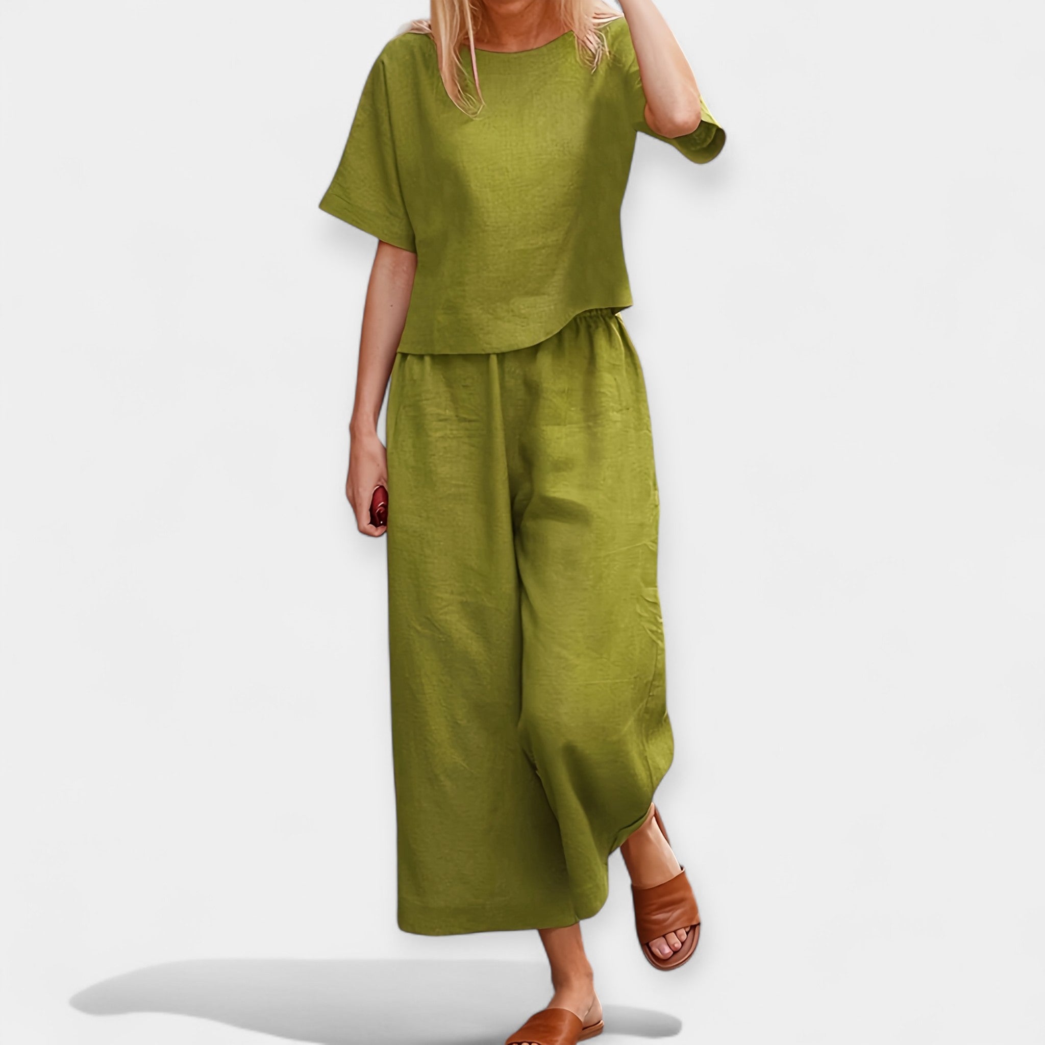Lightweight Shorts Set with Short Sleeve Shirt