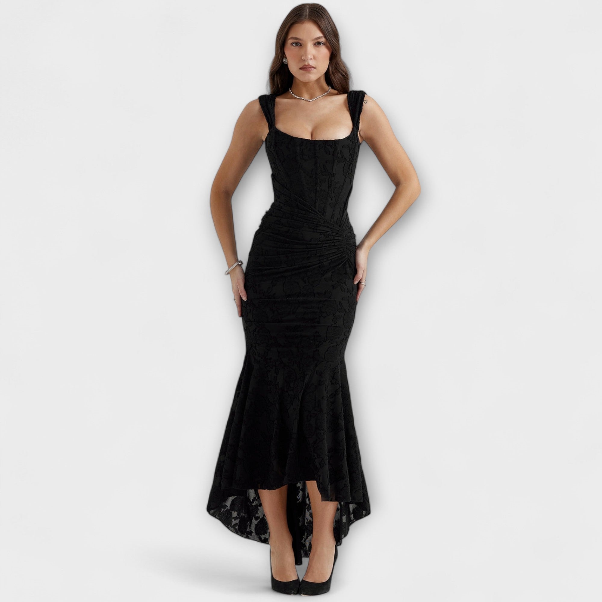 Long Dress with Elegant and Unique Corset