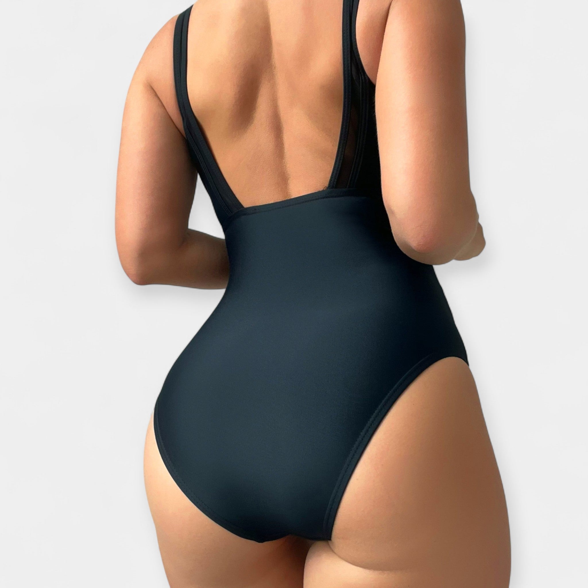 Swimsuit with Sheer Details