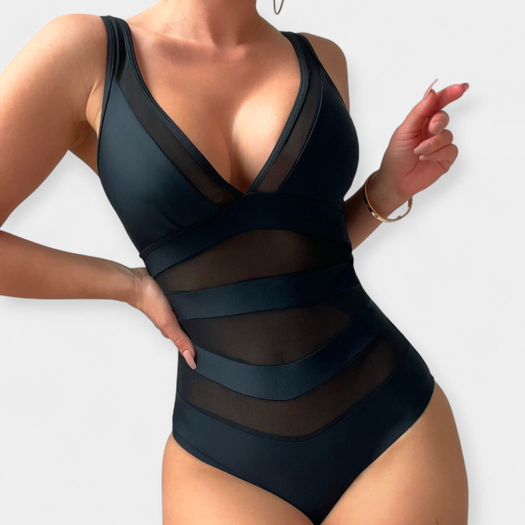 Swimsuit with Sheer Details