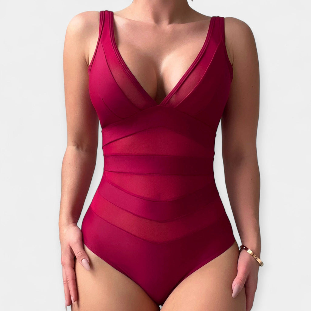 Swimsuit with Sheer Details