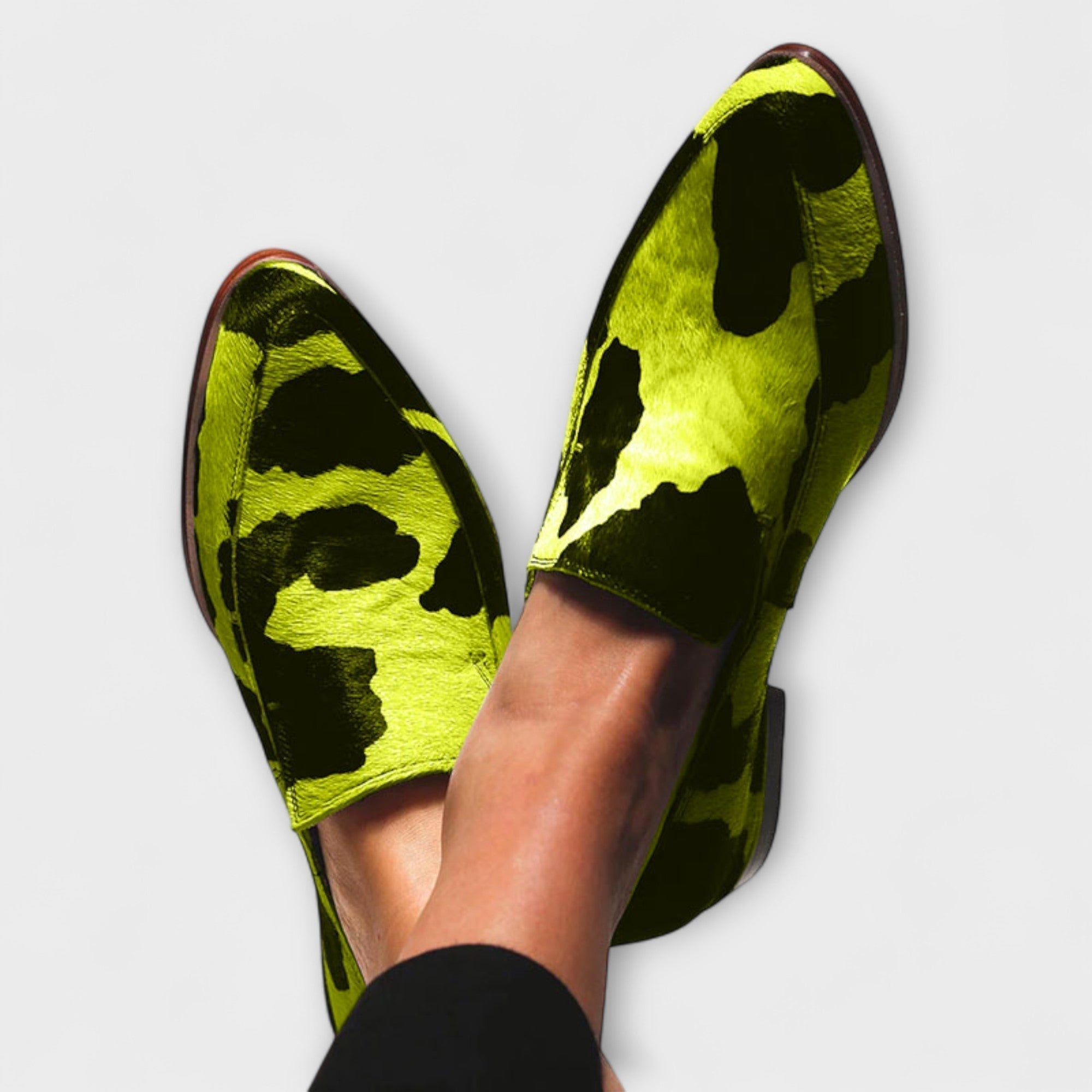 Paloma™ | Mocasi Imprimat Vacă
