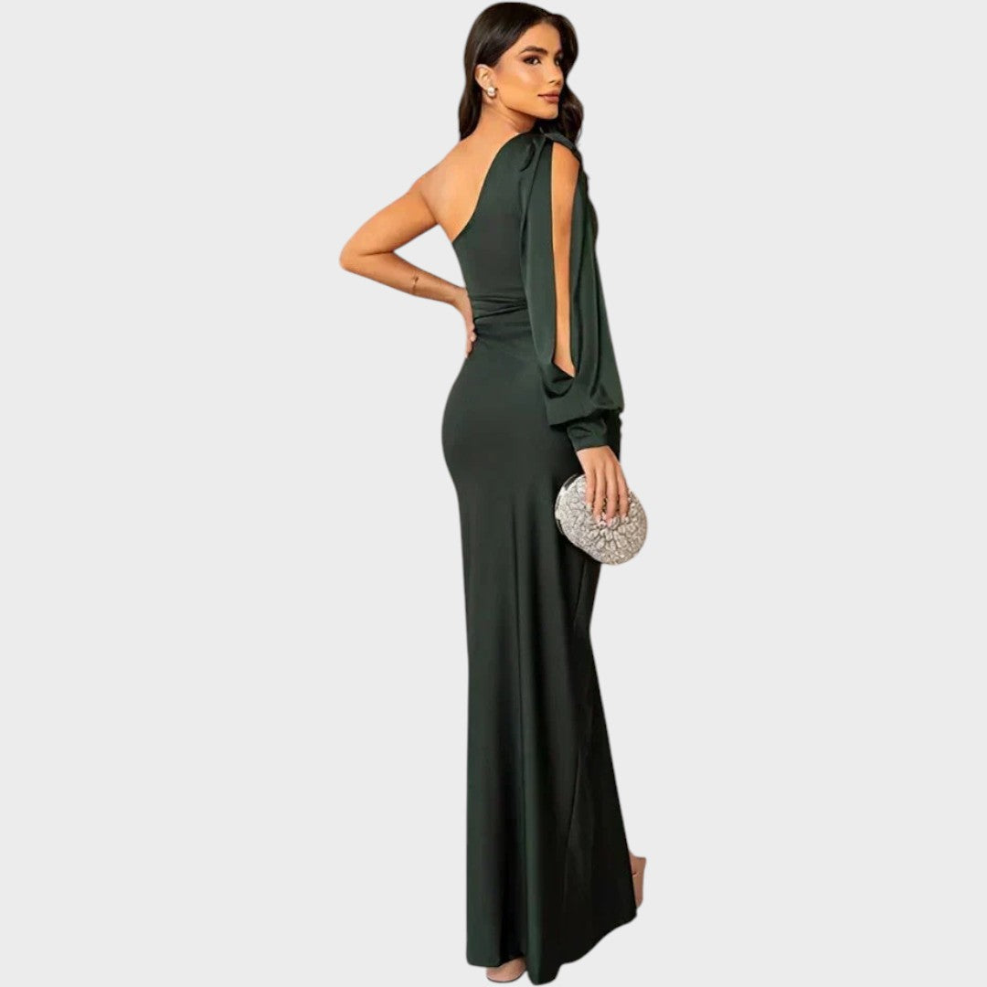 Rasa – Elegant Long Dress with One Shoulder