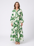 Sabine | Tie-Waist Long Sleeve Maxi Dress