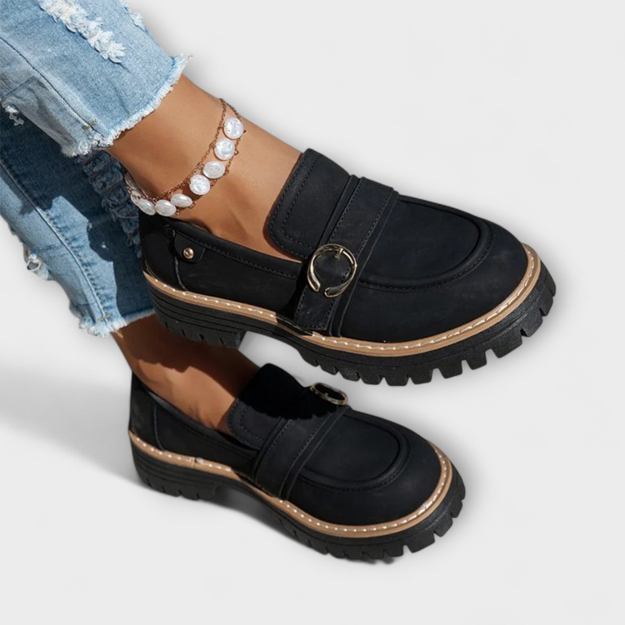 Lora™ | Mocasini Casual cu Vârf Rotund