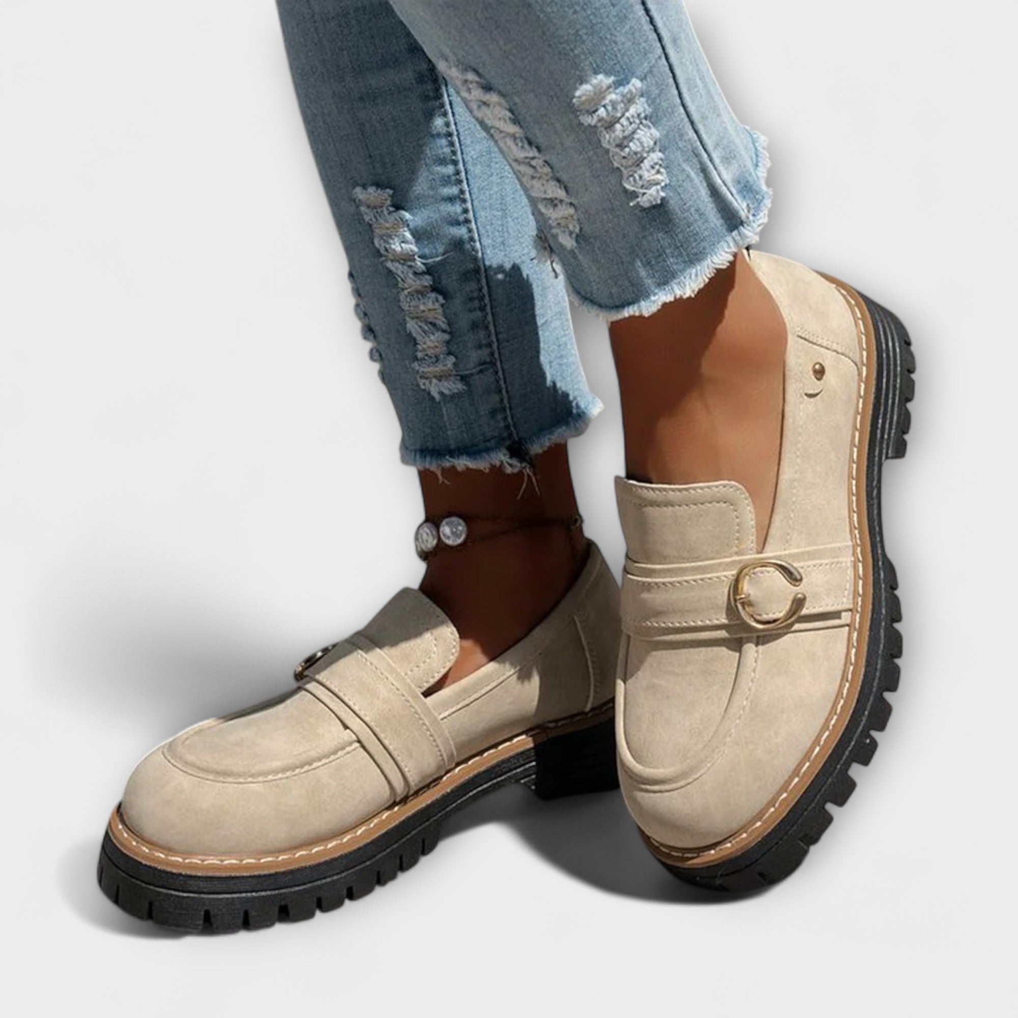 Lora™ | Mocasini Casual cu Vârf Rotund