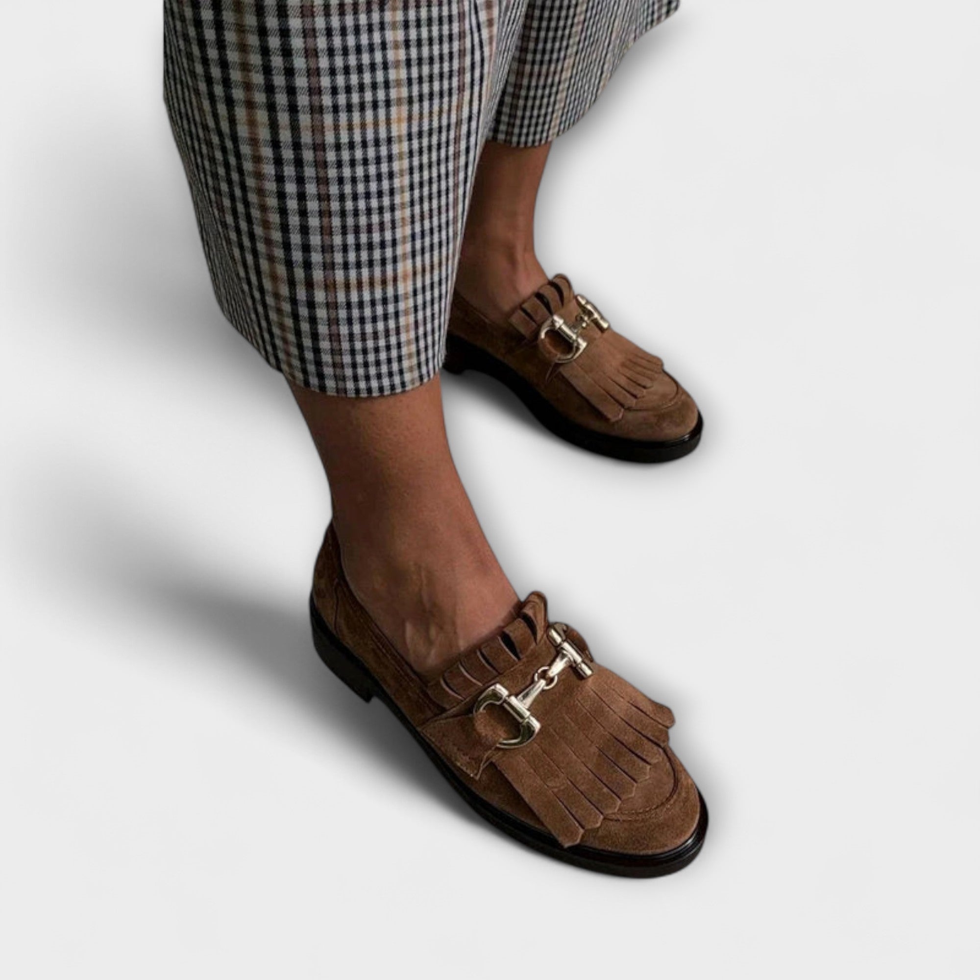 Fleur™ | Mocasini Maro cu Vârf Rotund