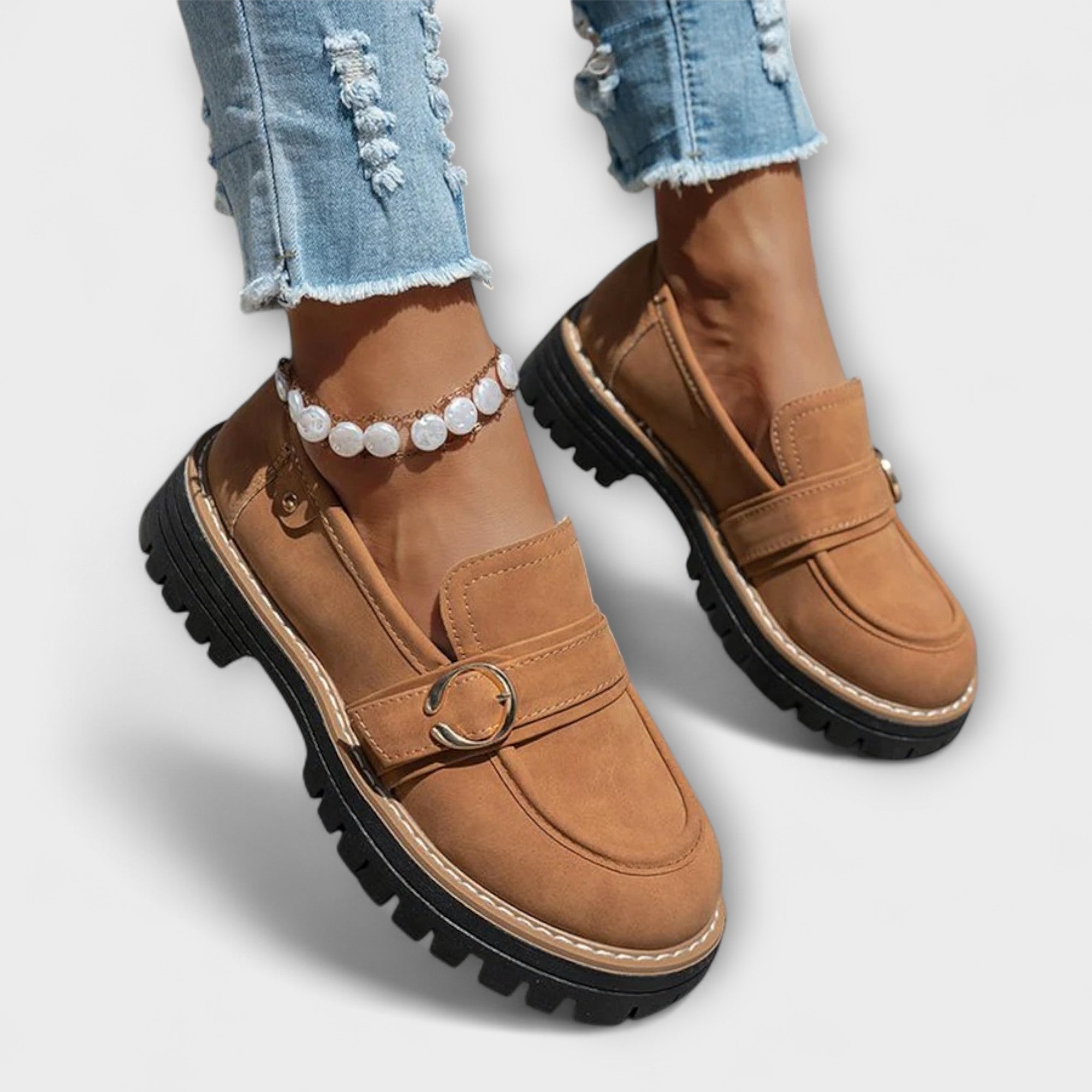 Lora™ | Mocasini Casual cu Vârf Rotund