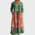 Raquel - Maxi dress with vintage floral pattern