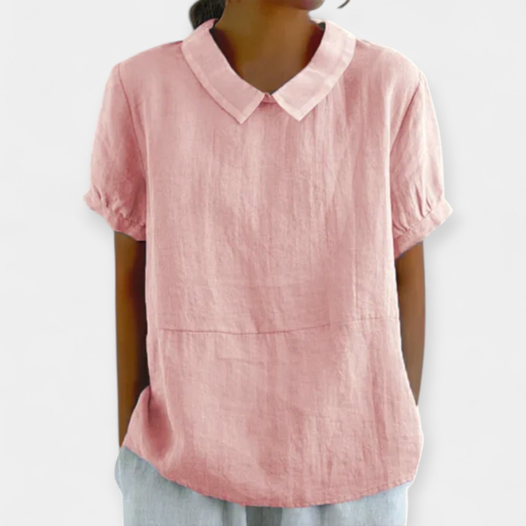 Cotton Shirt with Collar
