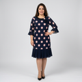 Victoria | Pleated Polka Dot Dress