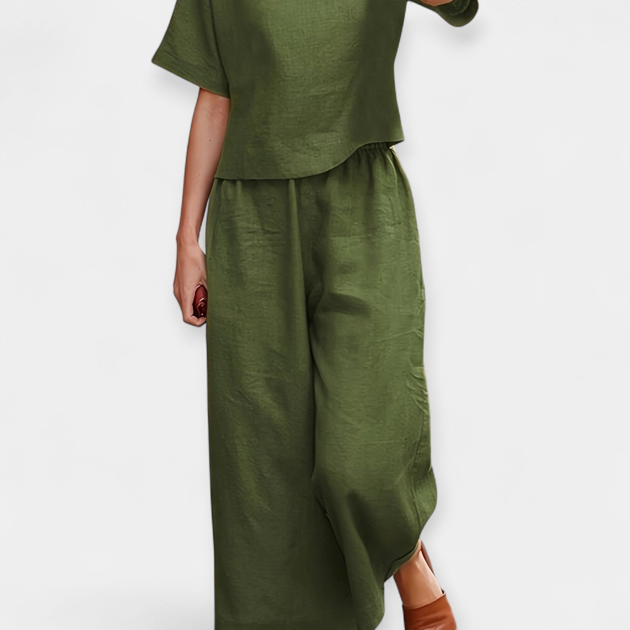 Lightweight Shorts Set with Short Sleeve Shirt