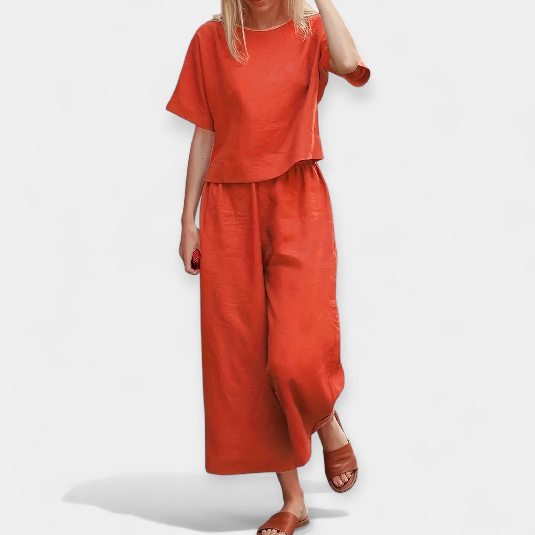 Lightweight Shorts Set with Short Sleeve Shirt
