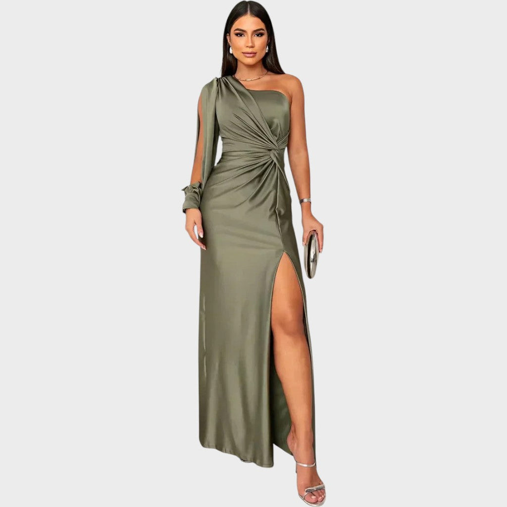 Rasa – Elegant Long Dress with One Shoulder