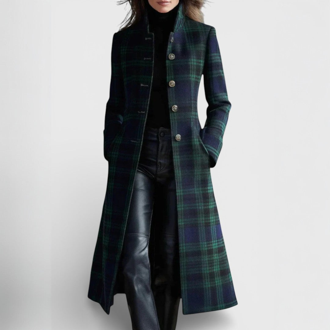 Miranda™ | Elegant timeless checkered coat